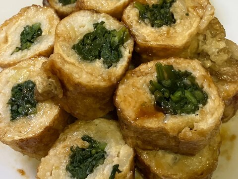 ルッコラdeチキン油揚げロール